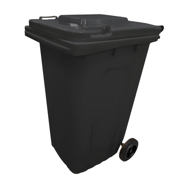 240LTR BLACK WHEELIE BIN