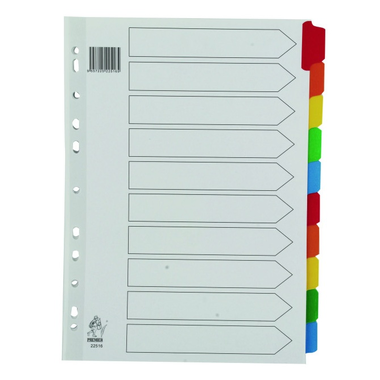A4 COLOURED FOLDER DIVIDERS