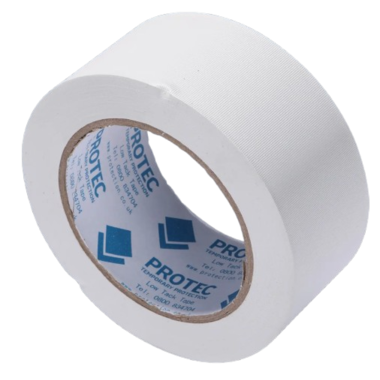WHITE LOW TAC TAPE 50MM X 33M