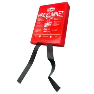 RED FIRE BLANKET 1.2M X 1.2M