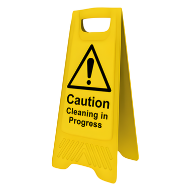 CLEANING IN PROGRESS SIGN