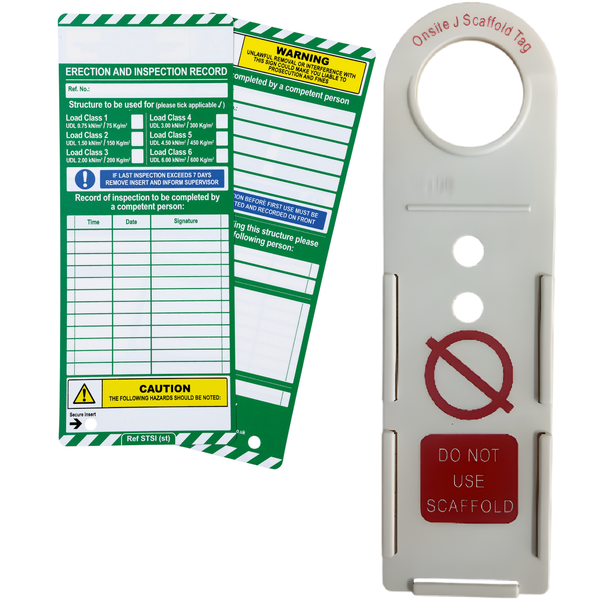 SCAFFOLD TAG HOLDER, 2 INSERTS