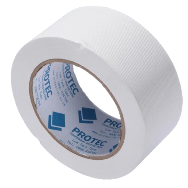 WHITE LOW TAC TAPE 50MM X 33M
