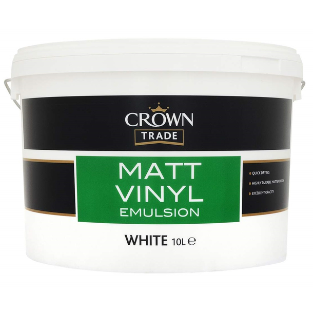 10LTR WHITE MATT EMULSION