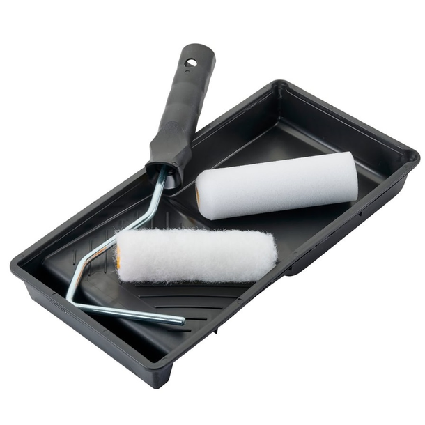 4" PAINT ROLLER TRAY SET