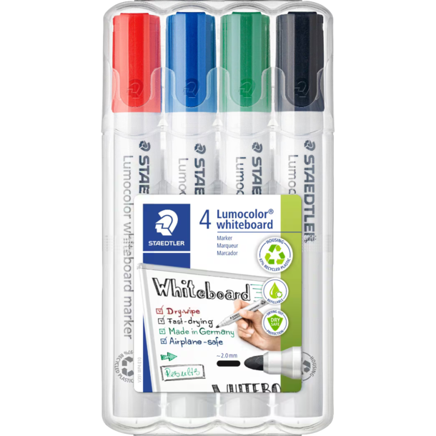 PACK 4 DRYWIPE MARKERS