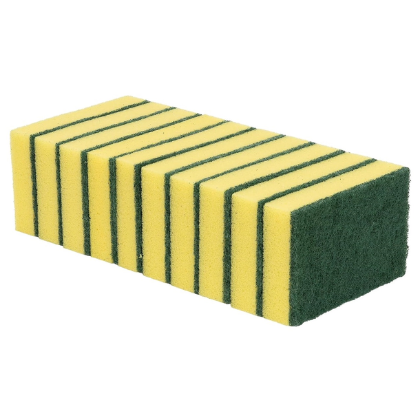 PACK OF 10 SPONGE SCOURERS