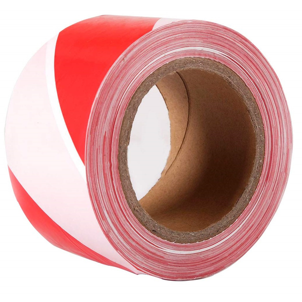RED & WHITE BARRIER TAPE