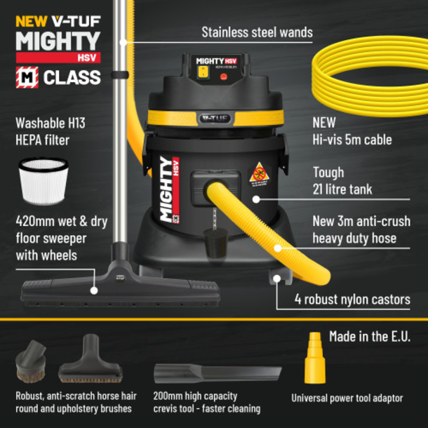 V-TUF MIGHTY M-CLASS 21L VACUUM